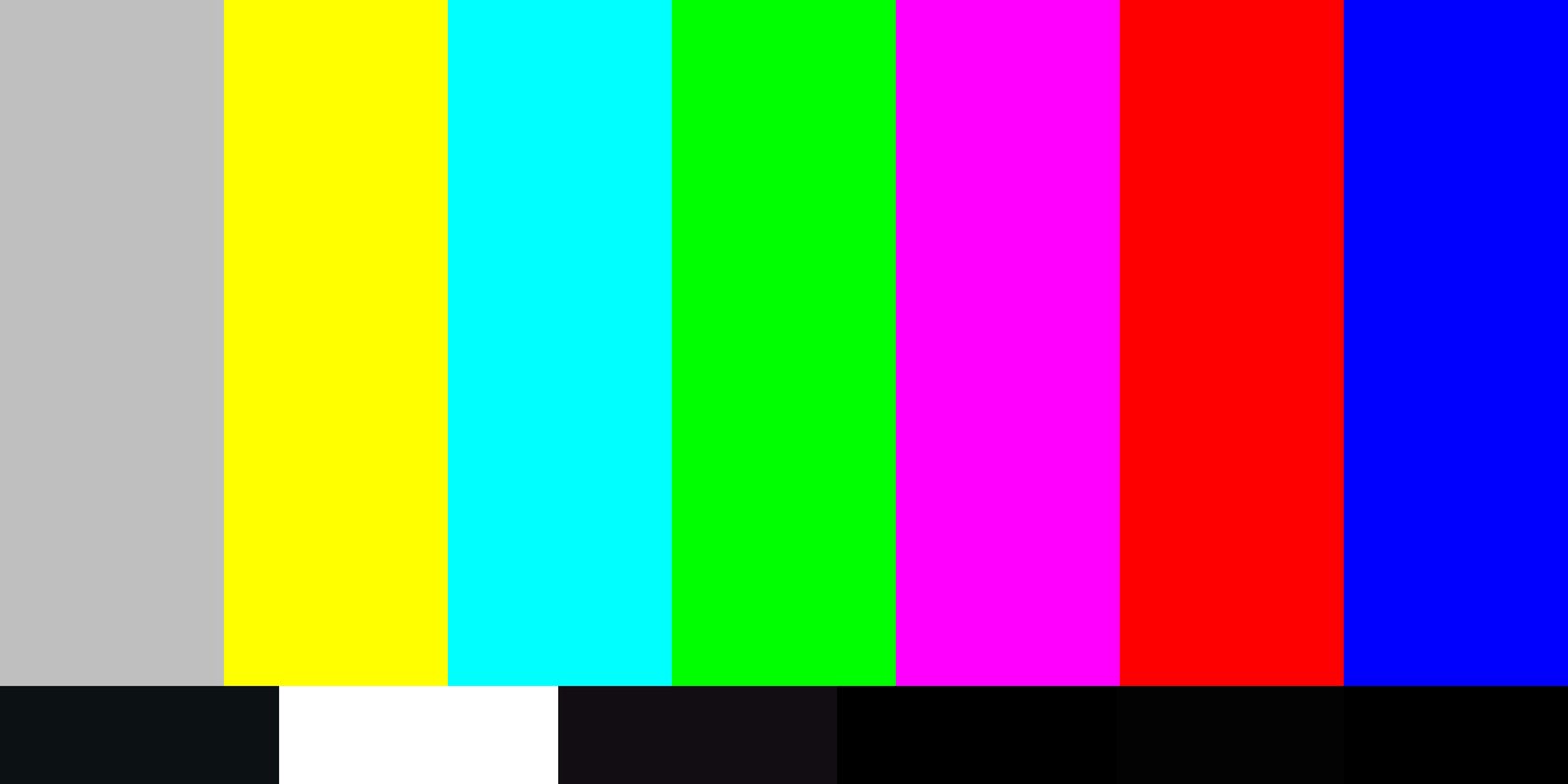 tv calibration color filters