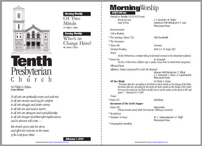 ChurchNewsletterTemplate TidyFormUpdated - 13 modelli di newsletter gratuiti che puoi stampare o inviare tramite posta elettronica come PDF