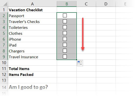 Excel Insert Multiple - Come creare una lista di controllo in Microsoft Excel