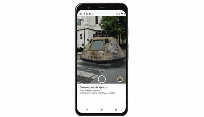 Google fügt seiner Augmented Reality-Funktion alte Kreaturen hinzu - google ar command module