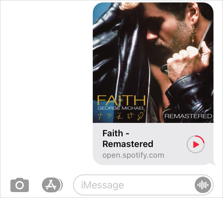 Die 7 besten iMessage-Apps für mehr als nur Text - Spotify iMessage message
