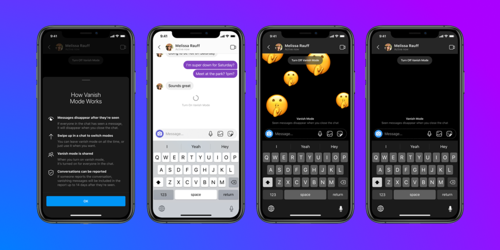 Messenger's "Vanish Mode" Will Make Your Messages Disappear