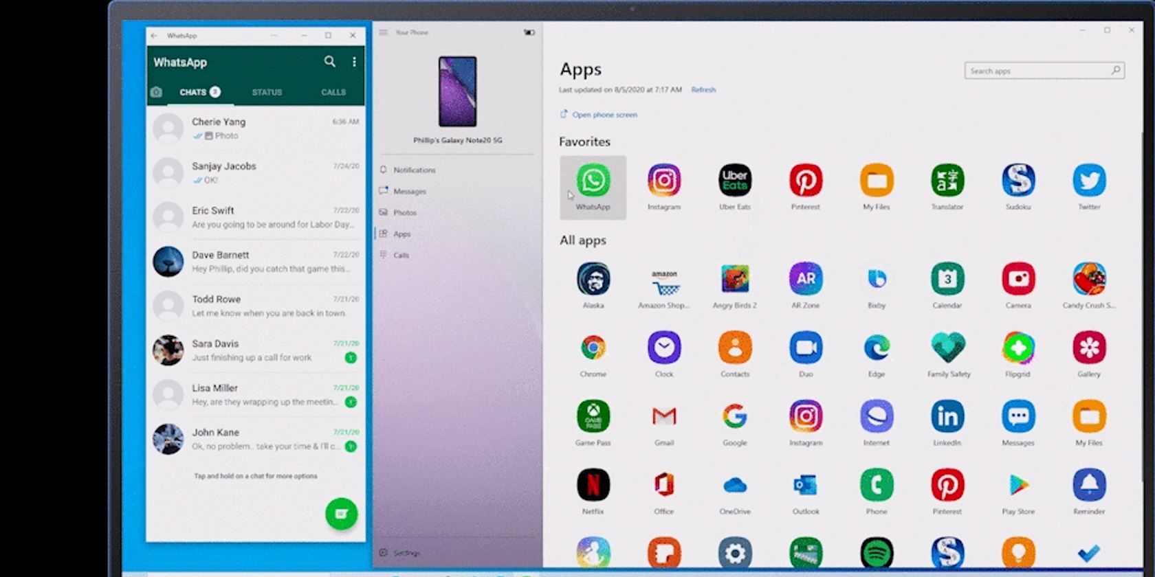 phone apps app pc microsoft android