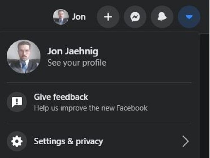 Facebook profile settings menu 1 - Come gestire le impostazioni sulla privacy di Facebook per post specifici
