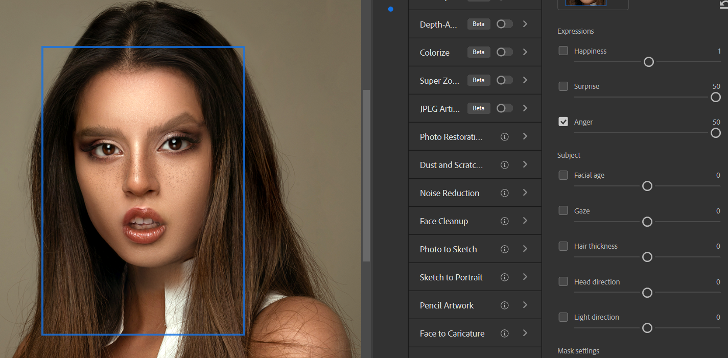 16 Anger 50 - Come utilizzare la funzione Ritratto intelligente di Photoshop: una guida per principianti