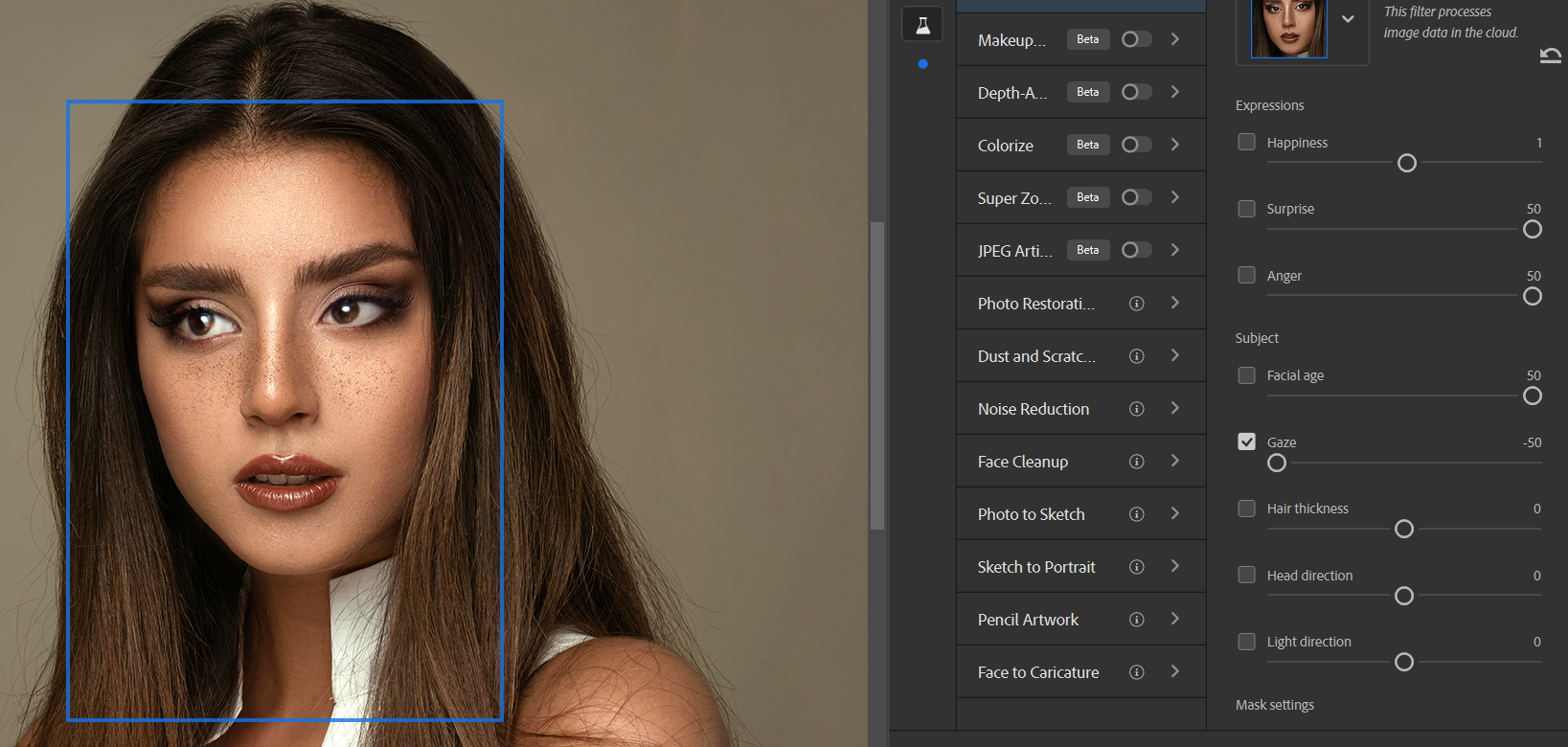 19 Gaze 50 - Come utilizzare la funzione Ritratto intelligente di Photoshop: una guida per principianti
