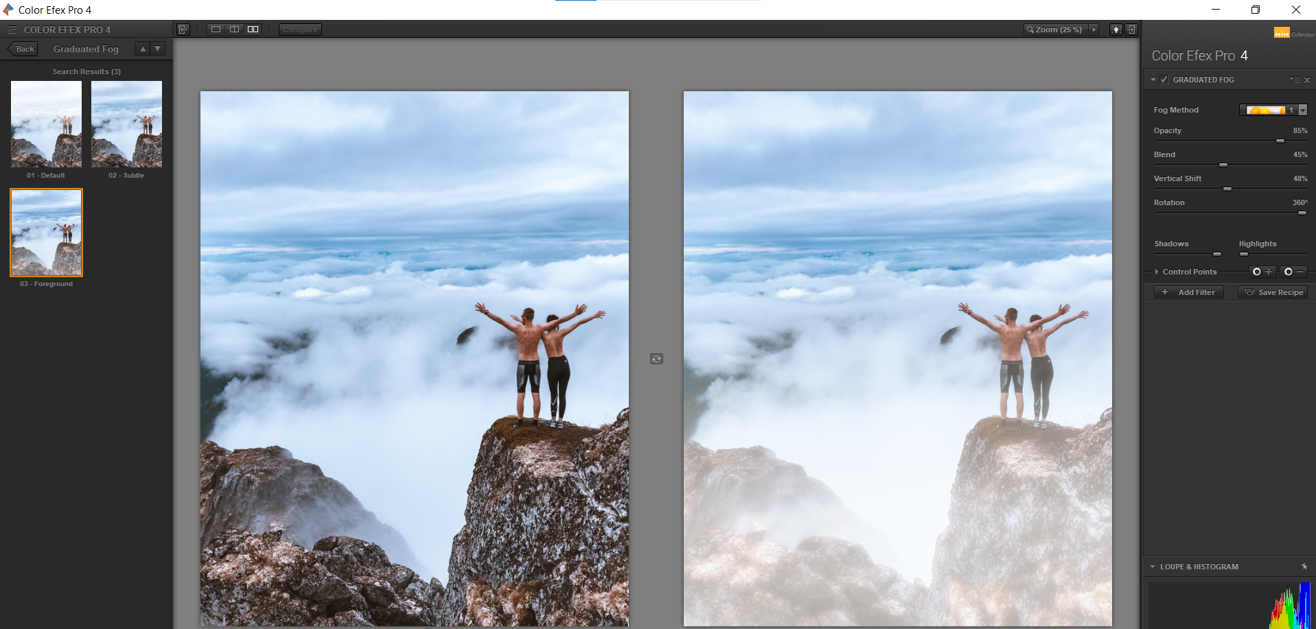 5 Graduated Fog in Color Efex Pro - 10 effetti sorprendenti che puoi applicare usando i plugin Nik con Photoshop