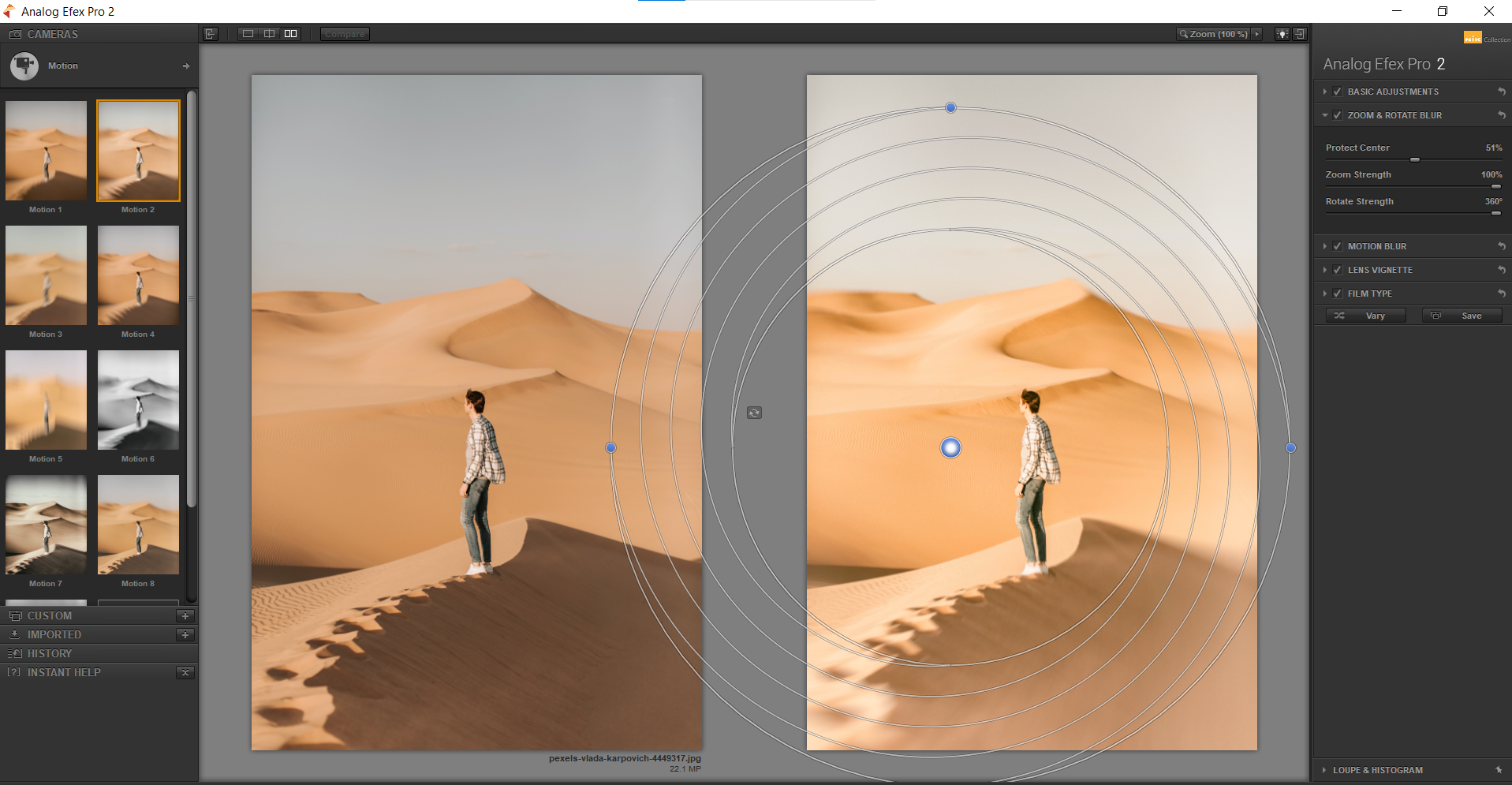 6 Motion Blur in Analog Efex Pro - 10 effetti sorprendenti che puoi applicare usando i plugin Nik con Photoshop