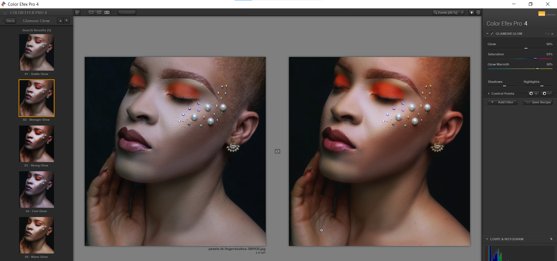 9 Glamour Glow in Color Efex Pro - 10 effetti sorprendenti che puoi applicare usando i plugin Nik con Photoshop