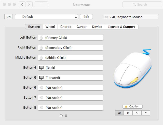 SteerMouse for Mac options - 7 app per personalizzare i controlli del tuo Mac