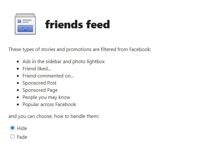 friends feed - 15 estensioni per trasformare la tua esperienza su Facebook