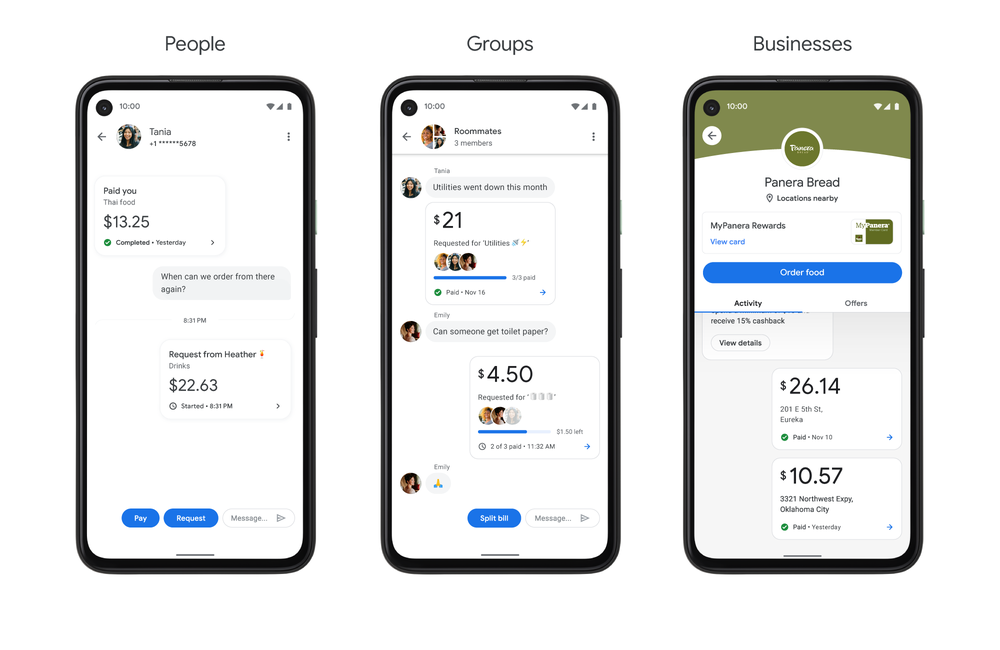 google pay screenshots - Google Pay ottiene un completo rinnovamento con un focus sulle relazioni